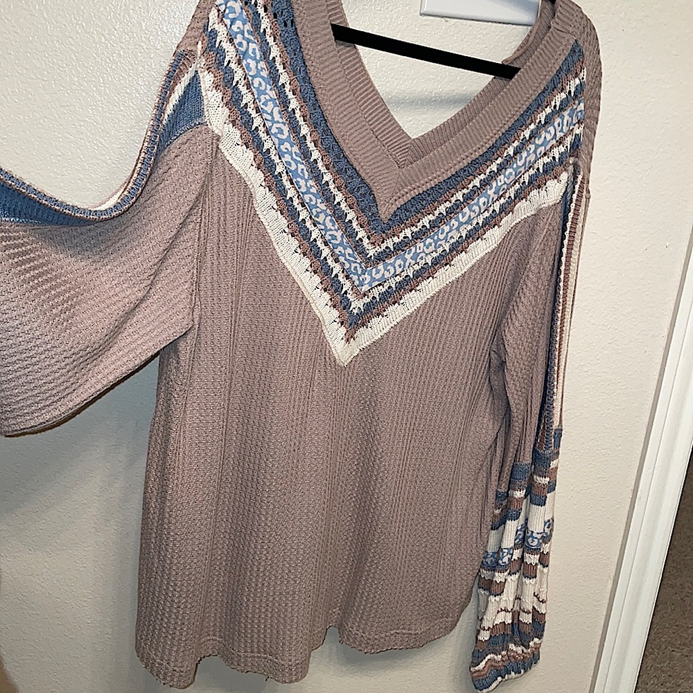 Free people tan sweater free people